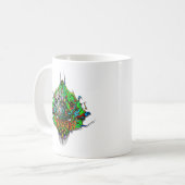 Mug Tête Alien - vert (Devant gauche)
