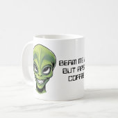 Mug Tête Alien verte (Devant gauche)