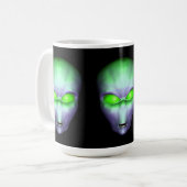 Mug Tête Alien verte (Devant gauche)
