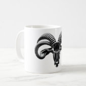 Mug Tête Antelope Sable T-shirt noir & blanc (Devant gauche)
