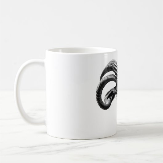 Mug Tête Antelope Sable T-shirt noir & blanc (Gauche)