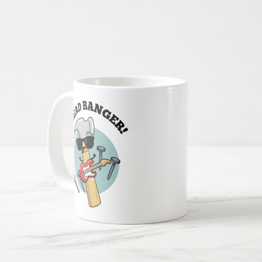 Mug Tête Banger Funny Music Puns (Devant gauche)