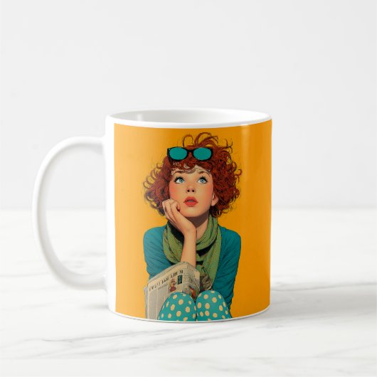 Mug Tête blanche en Pois (Gauche)