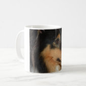 Mug tête bronzage de blanc noir de SHP de shet (Devant gauche)