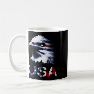 Mug Tête d'aigle patriotique Usa - 4 juillet Indépenda
