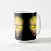 Mug Tête d'Alien jaune (Devant droit)