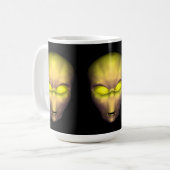 Mug Tête d'Alien jaune (Devant gauche)