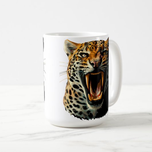 Mug Tête d'attaque du léopard (Devant droit)
