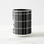 Mug Tête d'attelage sur plaque noire et blanche (Centre)