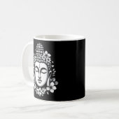 Mug Tête de bouddha ornée de fleurs (Devant gauche)