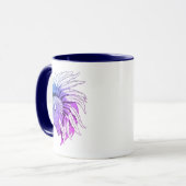 Mug Tête de buffle avec coiffure indienne (Devant gauche)