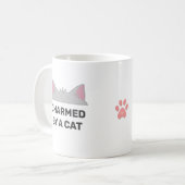 Mug Tête de chat et devis de chat drôle personnalisé (Devant gauche)