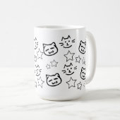 Mug Tête de chat noir (Devant droit)