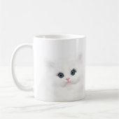 Mug Tête de chaton perse blanc (Gauche)
