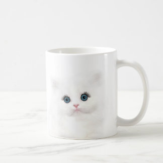 Mug Tête de chaton perse blanc