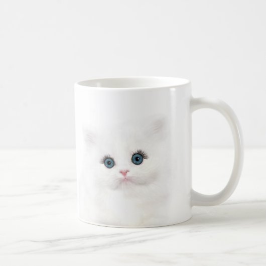 Mug Tête de chaton perse blanc (Droite)