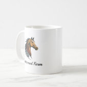 Mug Tête de cheval Brown design et moderne (Devant gauche)