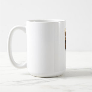 Mug Tête de cheval en or géométrique - Décor Art Déco
