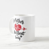Mug Tête de coeur de la famille (Devant gauche)
