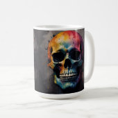 Mug Tête de couleur crâne (Devant droit)