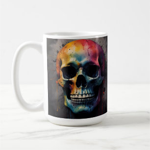 Mug Tête de couleur crâne