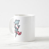 Mug Tête De Crâne Drôle Et Forme De Foudre (Devant gauche)