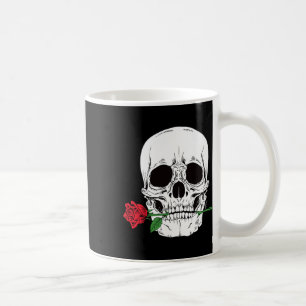 Mug Tête de Crâne Visage Rose Rouge Rock N Roll Cool S
