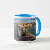 Mug Tête de diamant, plage de Waikiki, Hawaï (Devant droit)