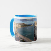 Mug Tête de diamant, plage de Waikiki, Hawaï (Devant gauche)