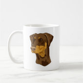 Mug Tête de dobermann, rouge, Uncropped (Gauche)