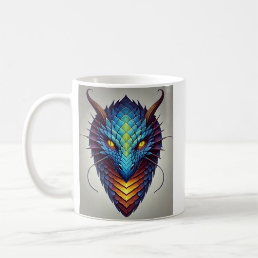 Mug Tête de dragon bleu (Gauche)