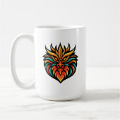 Mug Tête de dragon oriental - Design d'art intense (Gauche)