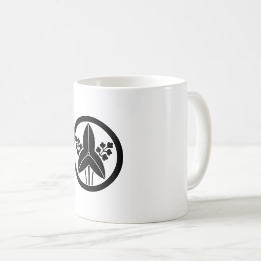 Mug Tête de flèche debout dans un cercle (Devant droit)