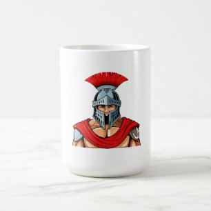 Mug Tête de guerrier ancien en casque et armure