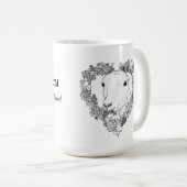 Mug Tête de LaMancha au coeur (Devant droit)