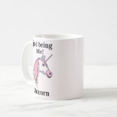 Mug Tête de licorne rose violet (Devant gauche)