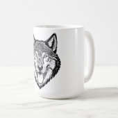 Mug Tête de loup de face (Devant droit)