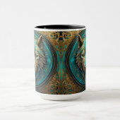 Mug Tête de loup d'or et de turquoise (Centre)