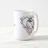 Mug Tête de Nubian au coeur (Devant droit)