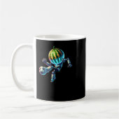 Mug Tête de pastèque de robot Football Dribble Kick (Gauche)