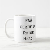 Mug Tête de rotor certifiée par FAA ! (Gauche)