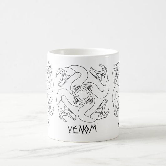 Mug Tête de serpent, crocs prêts à frapper, Venom (Centre)