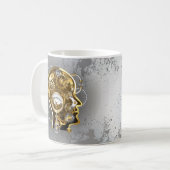Mug Tête de Steampunk avec manomètre (Devant gauche)