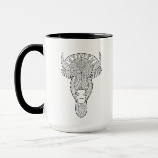Mug Tête de Taureau de style (Gauche)