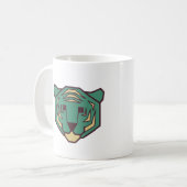 Mug Tête de tigre bleue (Devant gauche)