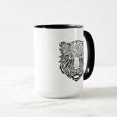 Mug Tête de tigre de style (Devant droit)