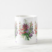 Mug Tête de torche personnalisée et Fleurs de langue d (Centre)