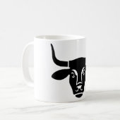 Mug Tête de vache noire (Devant gauche)