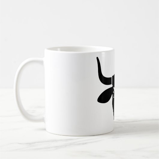 Mug Tête de vache noire (Gauche)