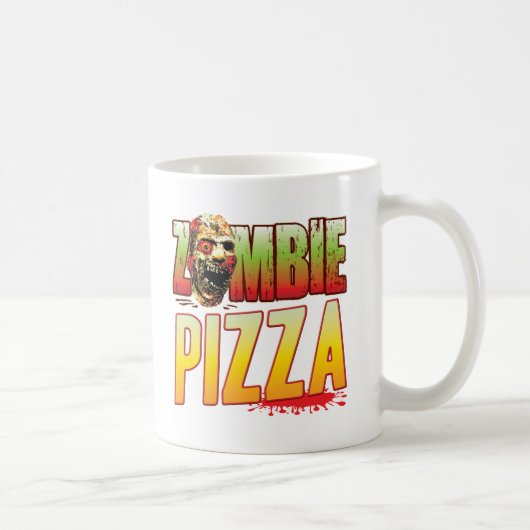 Mug Tête de zombi de pizza (Droite)